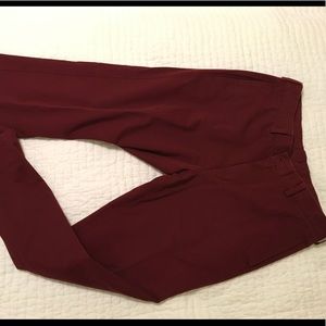 HAGGAR H26 dark red dress pants